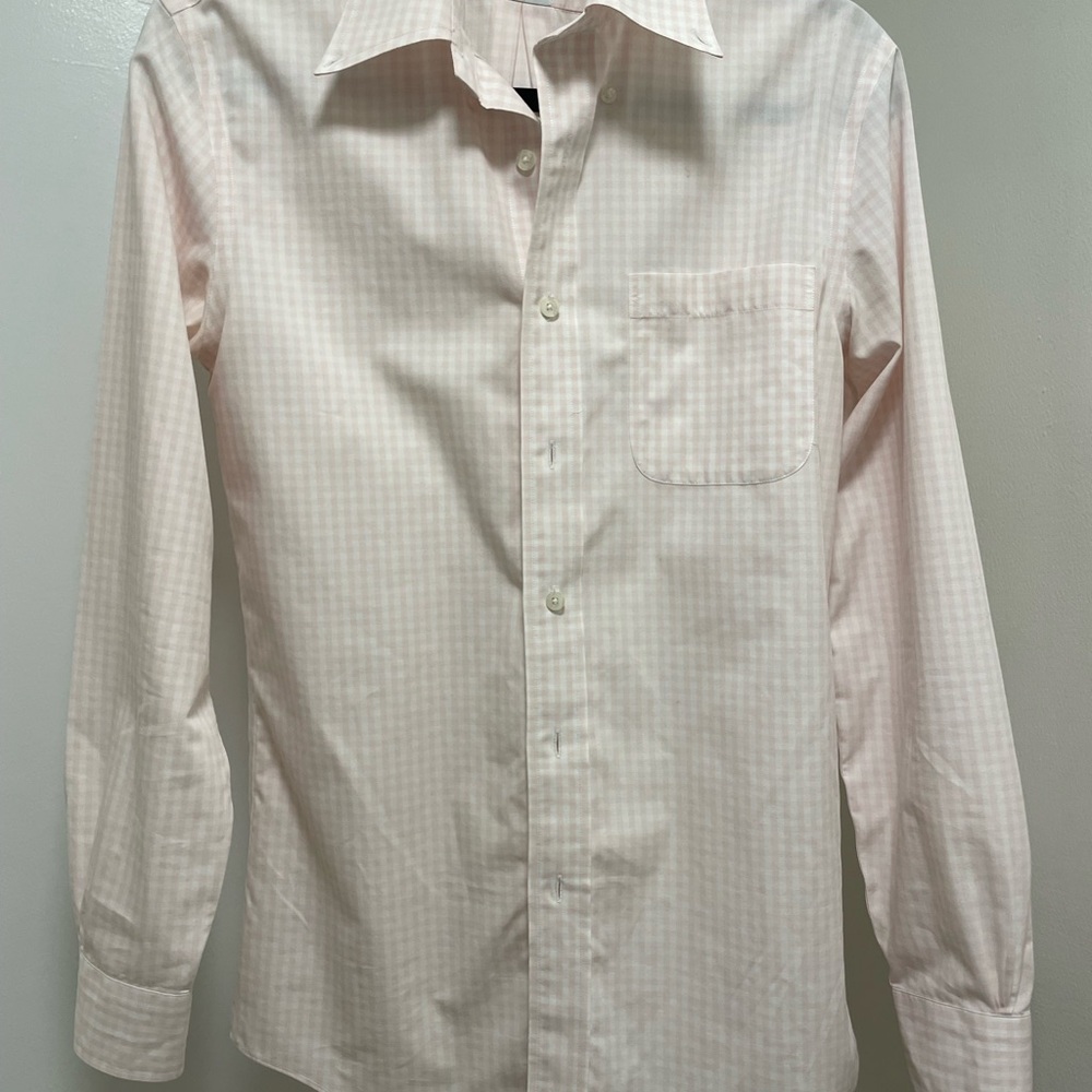 Brooks Brothers Pink Checkered Dress Shirt